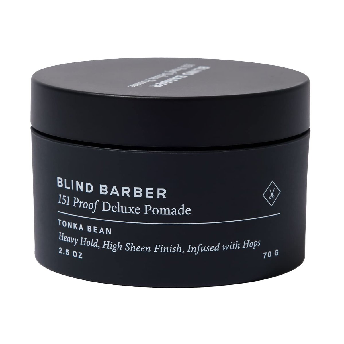 Blind Barber 151 Proof Deluxe Hair Pomade for Men - Water Based Heavy Hold & High Shine, Hops & Tonka Bean, 2.5 oz Avelisse