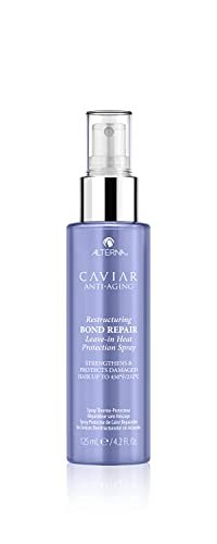 Alterna Haircare CAVIAR Anti-Aging Restructuring Bond Repair Leave-in Heat Protection Spray 4.2 Fl Oz Avelisse