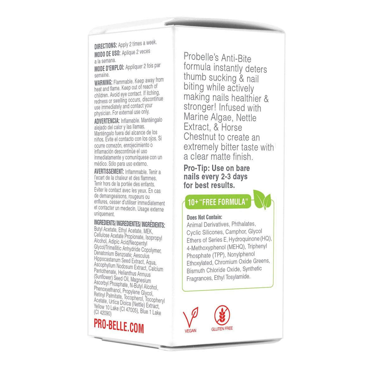 Probelle Anti-Bite Nail Biting Treatment for Kids & Adults – No Bite Nail Polish Deterrent & Thumb Guard – Bitter Taste to Quit Habit – Ages 3+ – 0.5 fl oz (15 ml) - görsel 13