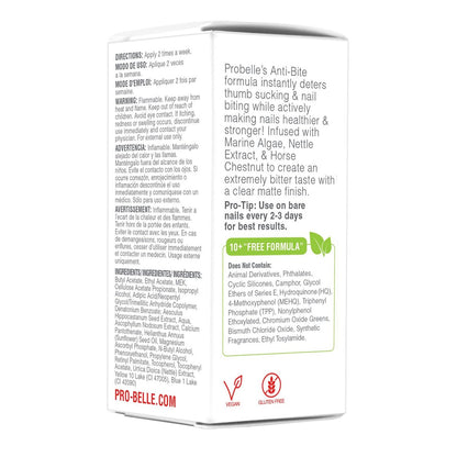 Probelle Anti-Bite Nail Biting Treatment for Kids & Adults – No Bite Nail Polish Deterrent & Thumb Guard – Bitter Taste to Quit Habit – Ages 3+ – 0.5 fl oz (15 ml)