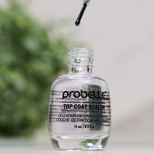 Probelle Top Coat Sealer – Quick Dry, High Shine Glossy Nail Polish Top Coat, 0.5 fl oz (15 mL) Avelisse