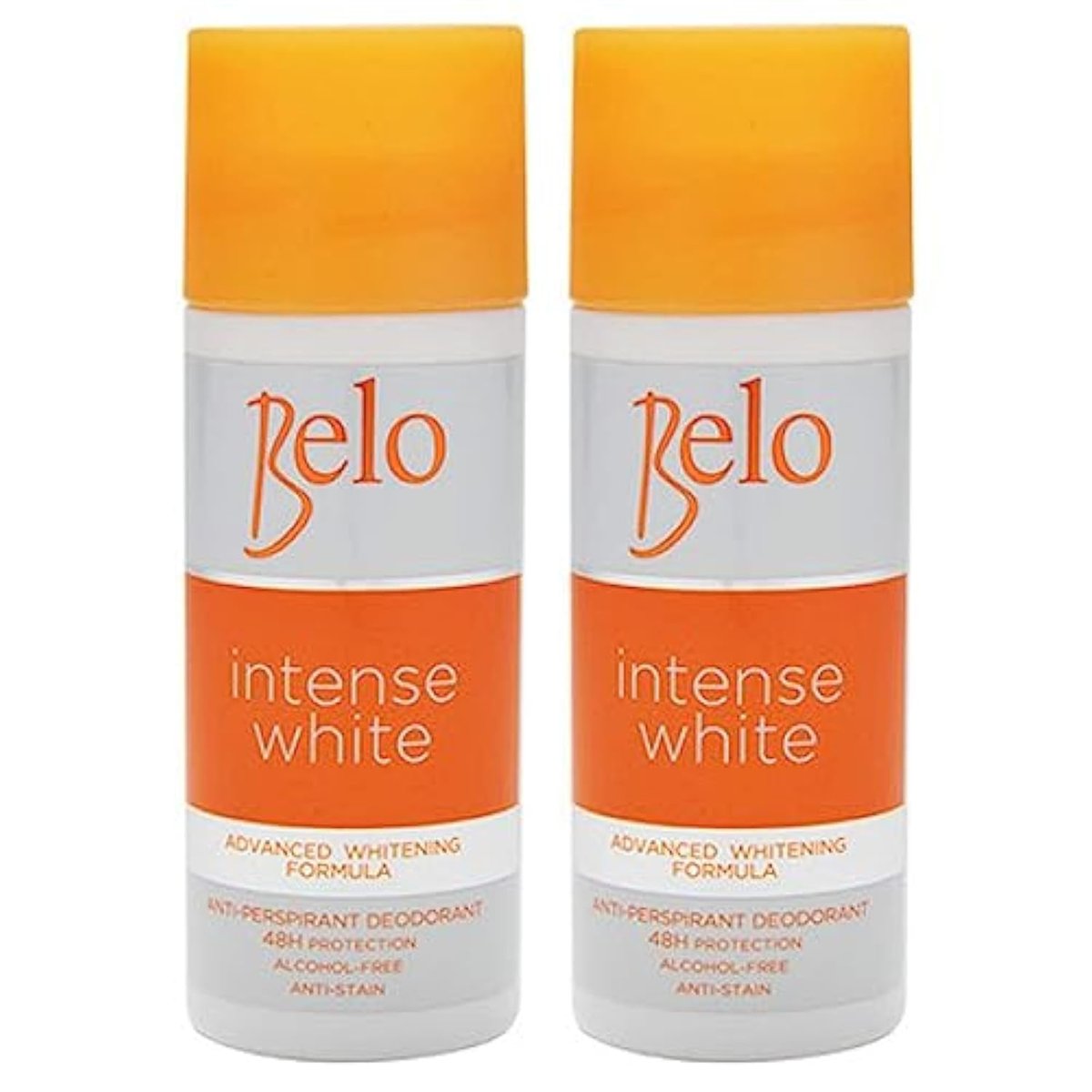 Belo Intense White Advanced Whitening Deodorant - 2 x 40ml | Aluminum-Free Whitening Deodorant for Men & Women Avelisse