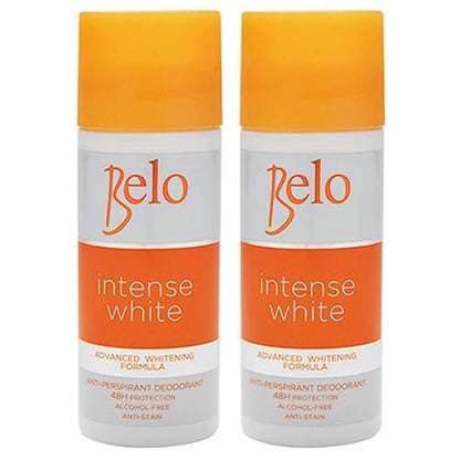 Belo Intense White Advanced Whitening Deodorant - 2 x 40ml | Aluminum-Free Whitening Deodorant for Men & Women Avelisse