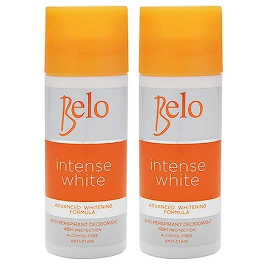 Belo Intense White Advanced Whitening Deodorant - 2 x 40ml | Aluminum-Free Whitening Deodorant for Men & Women Avelisse