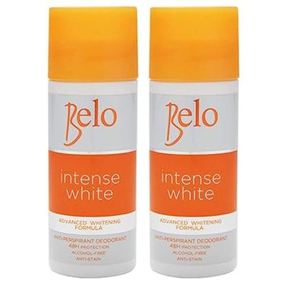 Belo Intense White Advanced Whitening Deodorant - 2 x 40ml | Aluminum-Free Whitening Deodorant for Men & Women Avelisse