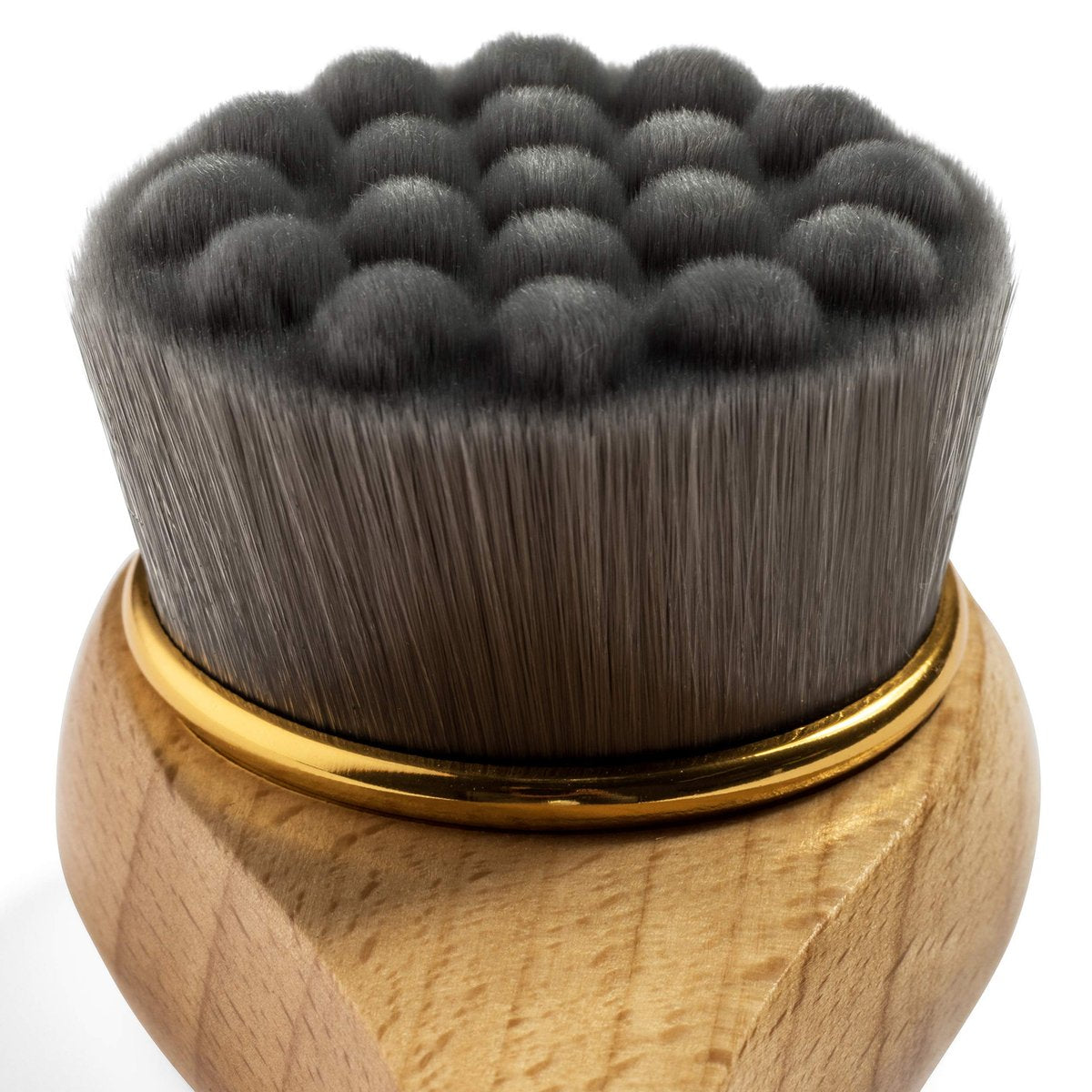 GranNaturals Manual Facial Cleansing Kabuki Brush – Wooden Handle Skin Cleanser & Scrubber for Deep Pore Cleaning, Acne Washing, Makeup & Face Mask Application – Men & Women (Tan, 1 Count) - görsel 10