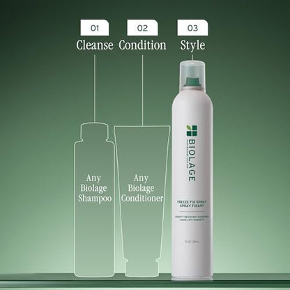Biolage Freeze Fix Humidity-Resistant Anti-Frizz Hairspray, Strong Hold, Fast-Drying, Vegan & Paraben-Free, 10 oz Avelisse