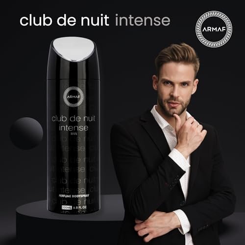 Armaf Club De Nuit Intense for Men Eau de Parfum Body Spray, 6.8 oz (200 ml) - Long-Lasting Fragrance - görsel 9
