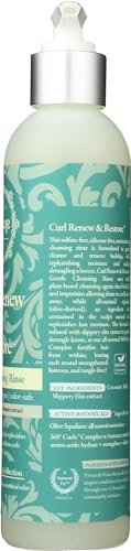 Treluxe Cleansing Rinse Gentle Curl Renew Restore - 8 oz Sulfate-Free Shampoo for Curly Hair Avelisse