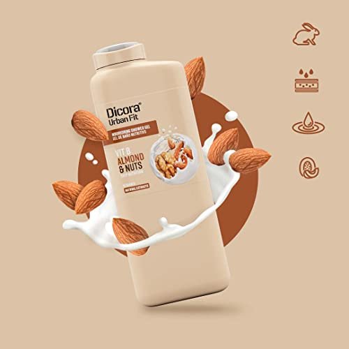 Dicora Urban Fit Nourishing Shower Gel - Extra Moisturizing Body Wash with Vitamin B and Almond & Nuts - 25.4 oz - görsel 6
