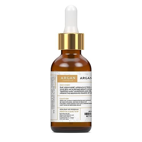 100% Pure Organic Moroccan Argan Oil for Hair, Skin, Nails, Cuticles, Face & Beard - Cold Pressed, Unscented - Filtered Through Cotton & Charcoal - All Natural Moisturizer - 2 Fl Oz Avelisse