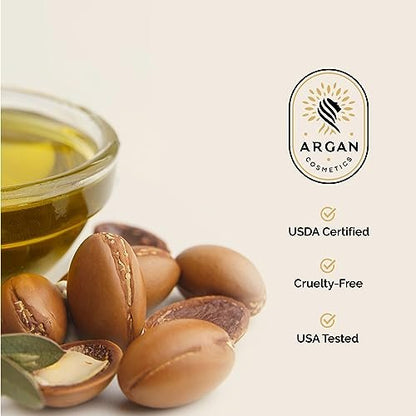 100% Pure Organic Moroccan Argan Oil for Hair, Skin, Nails, Cuticles, Face & Beard - Cold Pressed, Unscented - Filtered Through Cotton & Charcoal - All Natural Moisturizer - 2 Fl Oz Avelisse
