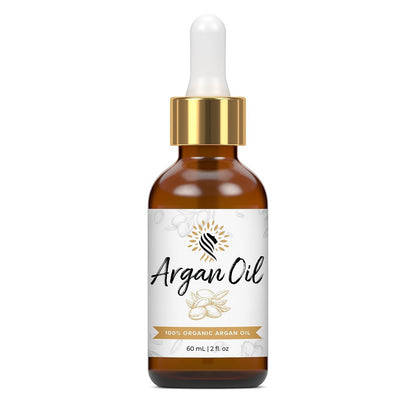 100% Pure Organic Moroccan Argan Oil for Hair, Skin, Nails, Cuticles, Face & Beard - Cold Pressed, Unscented - Filtered Through Cotton & Charcoal - All Natural Moisturizer - 2 Fl Oz Avelisse