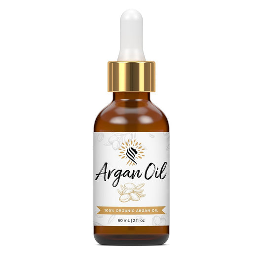 100% Pure Organic Moroccan Argan Oil for Hair, Skin, Nails, Cuticles, Face & Beard - Cold Pressed, Unscented - Filtered Through Cotton & Charcoal - All Natural Moisturizer - 2 Fl Oz Avelisse