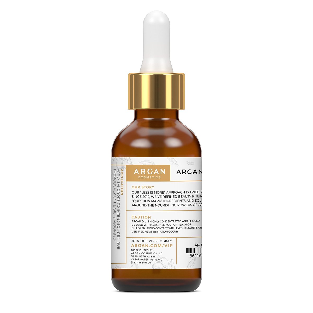 100% Pure Organic Moroccan Argan Oil for Hair, Skin, Nails, Cuticles, Face & Beard - Cold Pressed, Unscented - Filtered Through Cotton & Charcoal - All Natural Moisturizer - 2 Fl Oz Avelisse