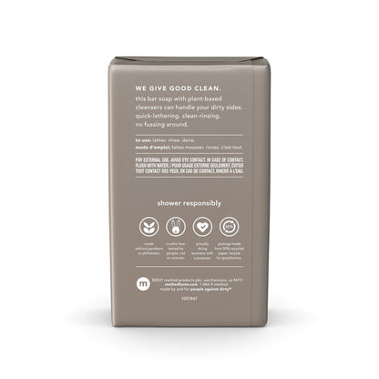 Method Cedar & Cypress Men's Bar Soap - 6 oz (Pack of 1) - Plant-Based Body Wash