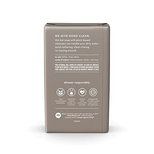 Method Cedar & Cypress Men's Bar Soap - 6 oz (Pack of 1) - Plant-Based Body Wash - görsel 4