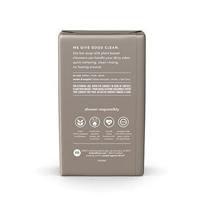 Method Cedar & Cypress Men's Bar Soap - 6 oz (Pack of 1) - Plant-Based Body Wash
