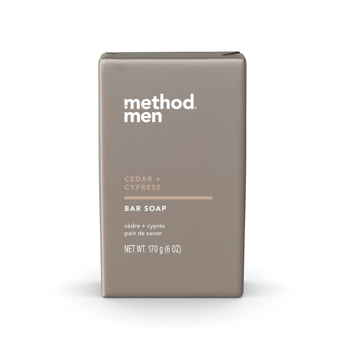 Method Cedar & Cypress Men's Bar Soap - 6 oz (Pack of 1) - Plant-Based Body Wash - görsel 1