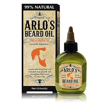 Arlo's 99% Natural Original Beard Oil - Pro-Growth Beard Oil for Men, 2.5 Fl Oz