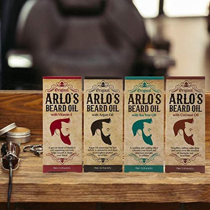 Arlo's 99% Natural Original Beard Oil - Pro-Growth Beard Oil for Men, 2.5 Fl Oz