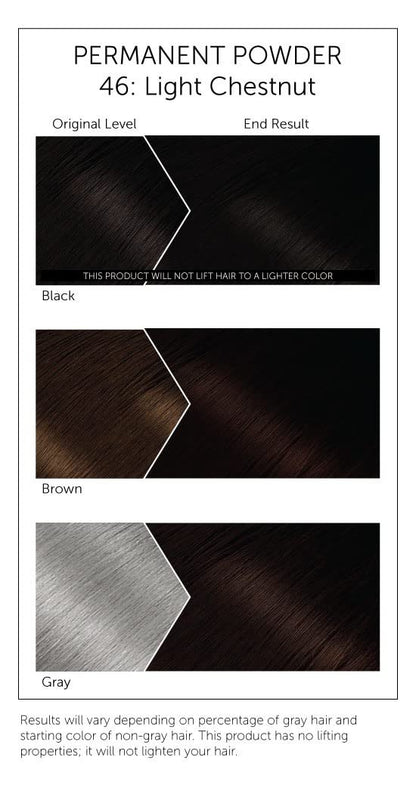 Bigen #46 Light Chestnut Permanent Powder Hair Color - 6 Pack Avelisse