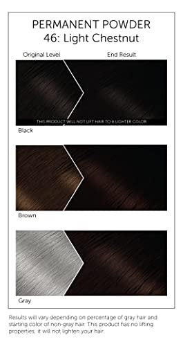 Bigen #46 Light Chestnut Permanent Powder Hair Color - 6 Pack Avelisse