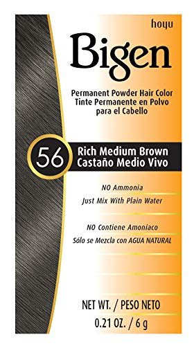 Bigen Powder Hair Color #56 Rich Medium Brown - 3 Pack, 0.21 oz Each Avelisse