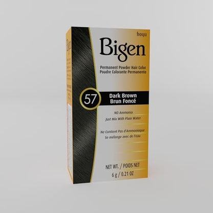 Bigen #46 Light Chestnut Permanent Powder Hair Color - 6 Pack Avelisse