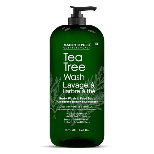 Majestic Pure Tea Tree Body Wash – Soothes Dry, Flaky Skin & Nourishes Irritated Areas – 16 fl oz Avelisse