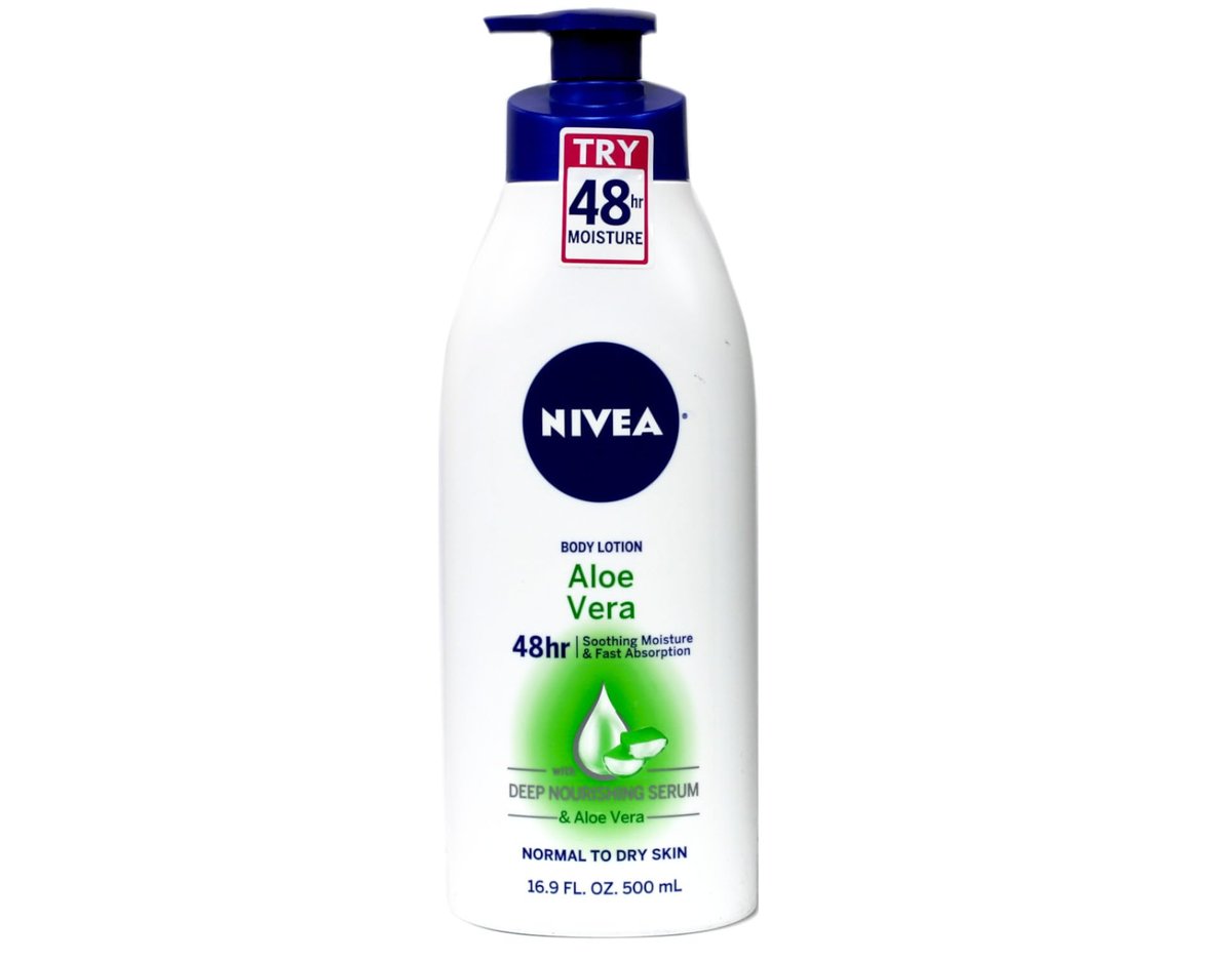 NIVEA Aloe Vera 48 Hour Moisture Body Lotion, Pump, 16.9 oz Avelisse
