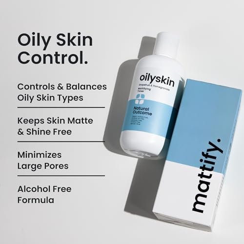 Natural Outcome Oily Skin Face Toner | Purifying Astringent Facial Toner | Naturally Keeps Skin Matte & Shine Free | Minimizes Appearance of Pores While Keeping Skin Hydrated with Aloe Vera | 8 oz Avelisse