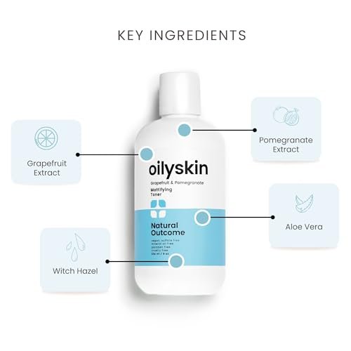Natural Outcome Oily Skin Face Toner | Purifying Astringent Facial Toner | Naturally Keeps Skin Matte & Shine Free | Minimizes Appearance of Pores While Keeping Skin Hydrated with Aloe Vera | 8 oz Avelisse
