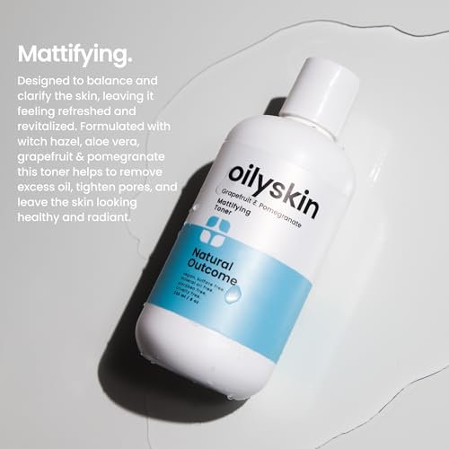 Natural Outcome Oily Skin Face Toner | Purifying Astringent Facial Toner | Naturally Keeps Skin Matte & Shine Free | Minimizes Appearance of Pores While Keeping Skin Hydrated with Aloe Vera | 8 oz Avelisse