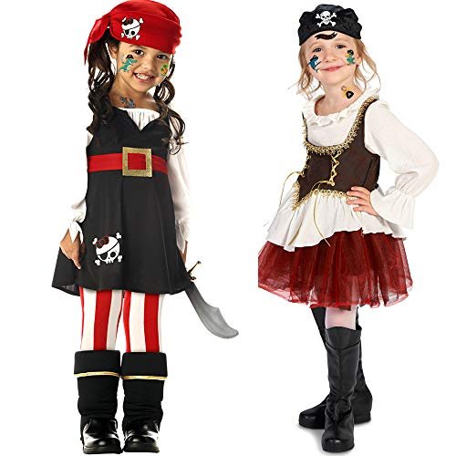 96-Piece Pirate Temporary Tattoos for Kids - Konsait Neverland Pirate Themed Body Stickers for Birthday Party Favors & Supplies - görsel 10