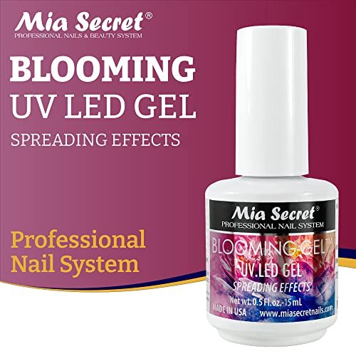 Mia Secret Blooming Gel - Pink, 0.5 fl oz - Made in USA for DIY Nail Art & Salon Decoration Avelisse