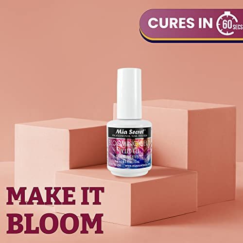 Mia Secret Blooming Gel - Pink, 0.5 fl oz - Made in USA for DIY Nail Art & Salon Decoration Avelisse