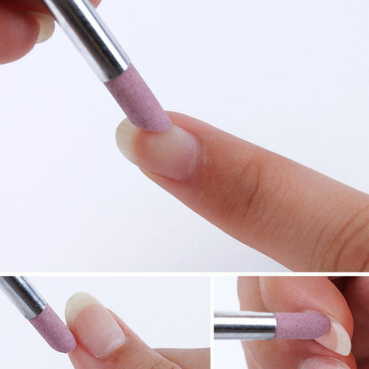 Yimart 5-Piece Stone Sanding Nail File Set - Cuticle Remover, Buffer & Manicure Tools for Salon-Quality Nails Avelisse