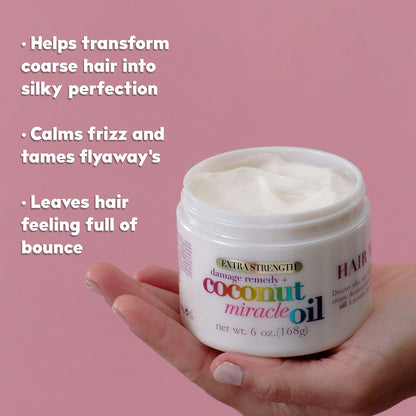 OGX Extra Strength Damage Remedy + Coconut Miracle Oil Hair Mask - 6 oz Avelisse