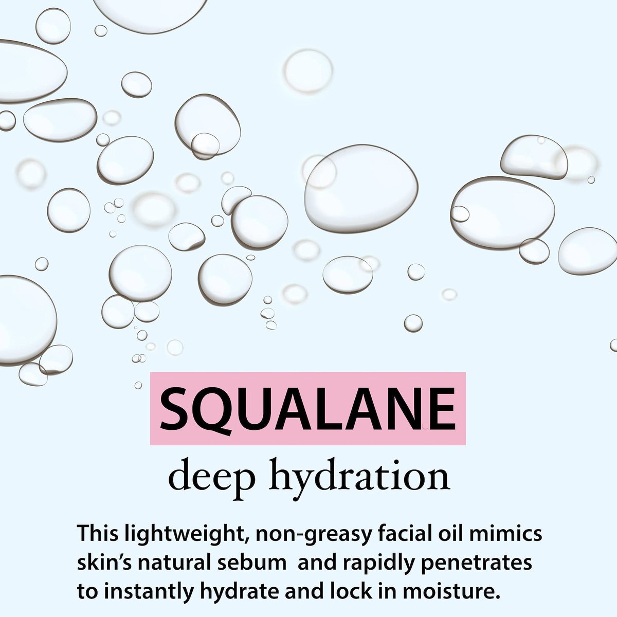 100% Pure Plant Derived Squalane Oil Moisturizer - Face, Body, Skin & Hair Oil - 2 Fl Oz by Amara Beauty Avelisse