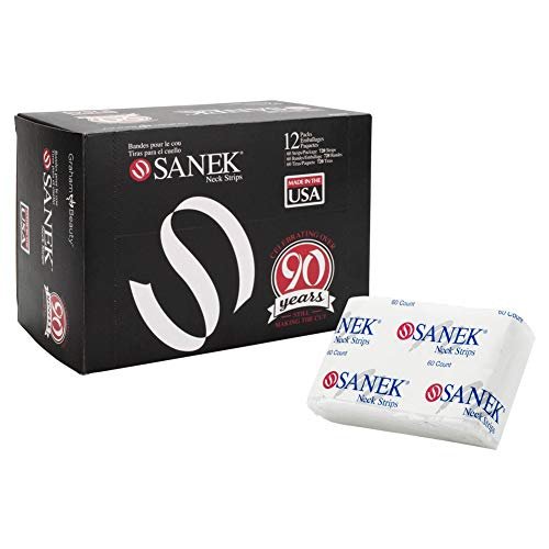 Graham Beauty Sanek Neck Strips - 12 Packs (60 Count) - Made in USA Avelisse
