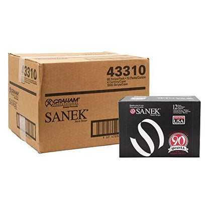 Graham Beauty Sanek Neck Strips - 12 Packs (60 Count) - Made in USA Avelisse