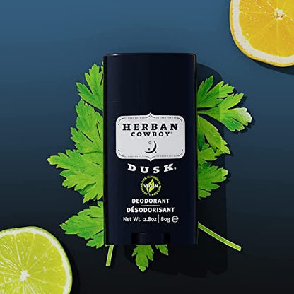 Herban Cowboy DUSK Deodorant 3-Pack – Natural, Aluminum-Free Deodorant for Men Avelisse
