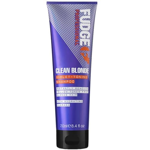 Fudge Clean Blonde Violet-Toning Shampoo 8.4 oz - Purple Shampoo for Brighter, Cooler Blonde Hair Avelisse