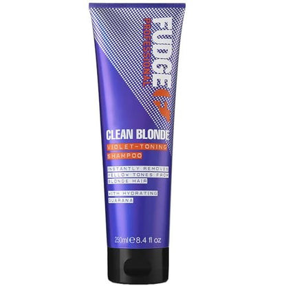 Fudge Clean Blonde Violet-Toning Shampoo 8.4 oz - Purple Shampoo for Brighter, Cooler Blonde Hair Avelisse