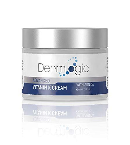 Dermlogic Vitamin K Cream – Moisturizing Bruise Healing Formula with Arnica, Dark Spot Corrector for Bruising, Spider Veins & Broken Capillaries, Reduces Under Eye Dark Circles, Fine Lines, Puffiness & Wrinkles Avelisse