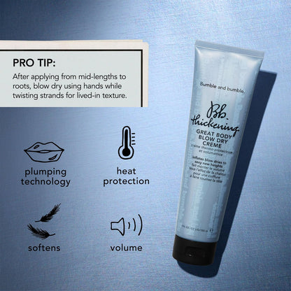 Bumble and bumble. Thickening Great Body Volumizing Blow Dry Cream - 5 Fl Oz - For Fine to Medium Hair Avelisse