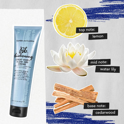 Bumble and bumble. Thickening Great Body Volumizing Blow Dry Cream - 5 Fl Oz - For Fine to Medium Hair Avelisse