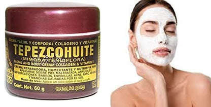 Del Indio Papago Tepezcohuite Cream with Collagen and Vitamin E - 60g