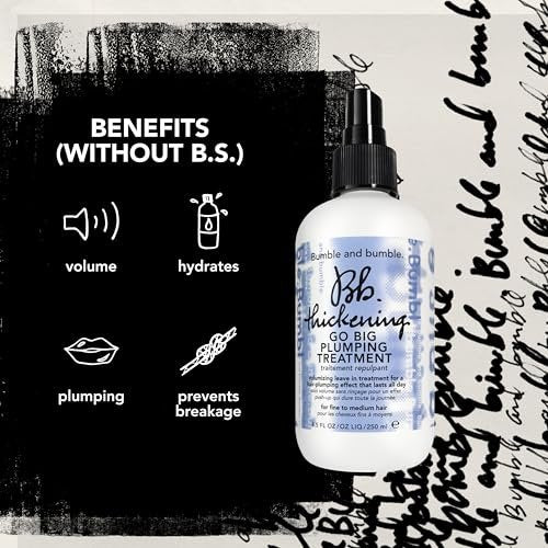Bumble and bumble. Thickening Go Big Plumping Hair Treatment Spray | Heat Protection | Softening + Defining | Straight to Wavy, 8.5 Fl Oz Avelisse